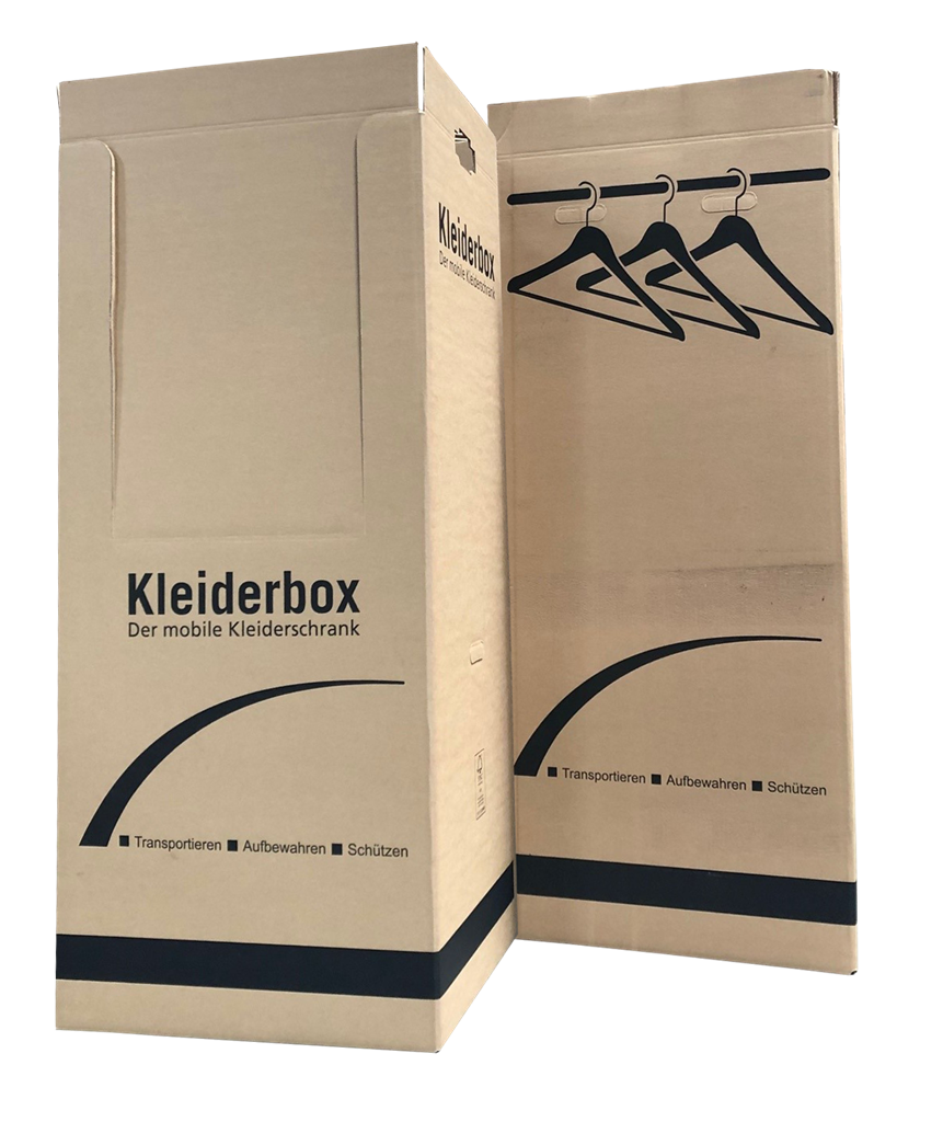 Umzug Kleiderbox Kleiderkarton Stange Hängetransport Lager Keller 1350x600x515mm 